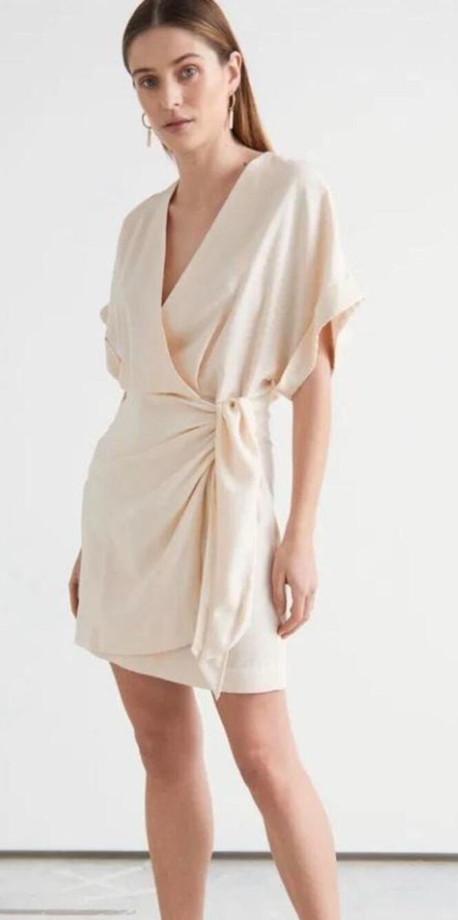 & Other Stories Relaxed Wrap Mini Dress